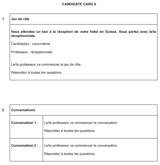 Course: Cambridge O Level French 3015 ECR Speaking (2022)